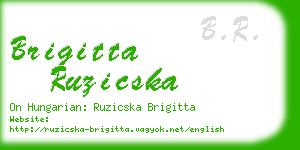 brigitta ruzicska business card